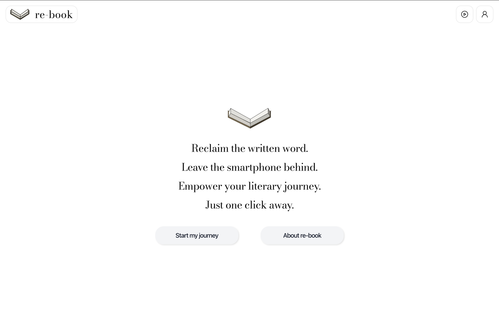Marketing site — reclaim the written word